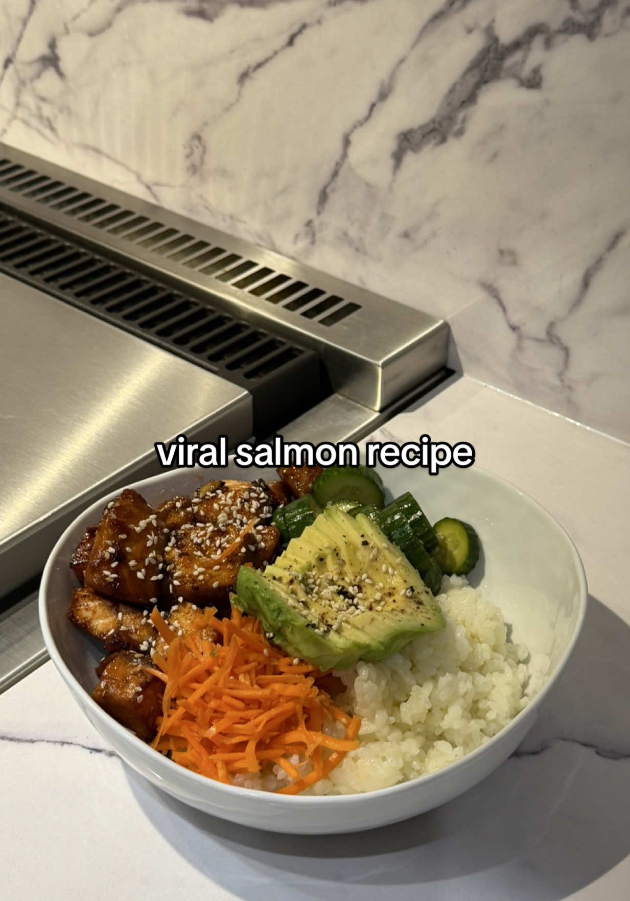 Quick Salmon & Cucumber Bowl