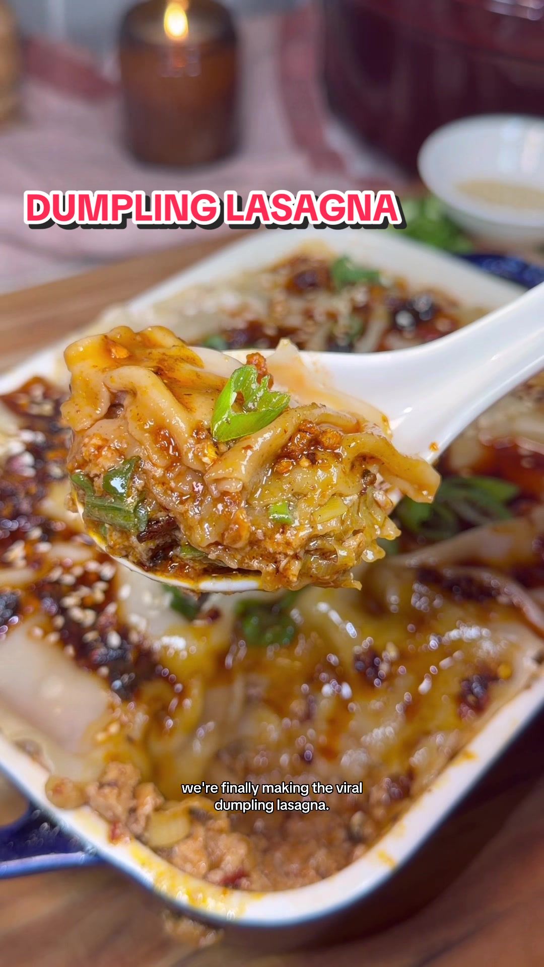 Viral Dumpling Lasagna