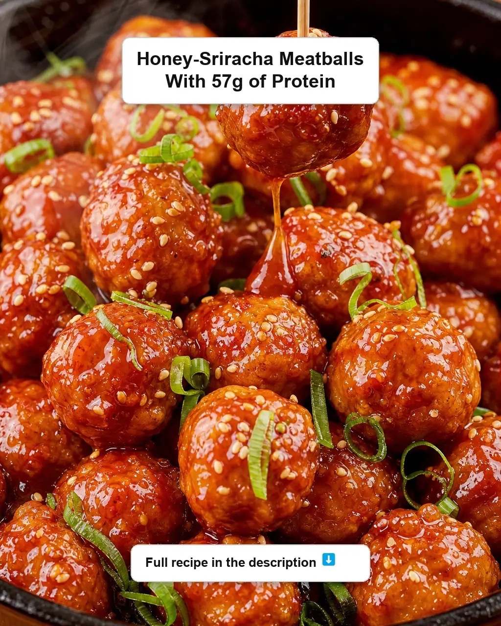 Honey-Sriracha Turkey Meatballs