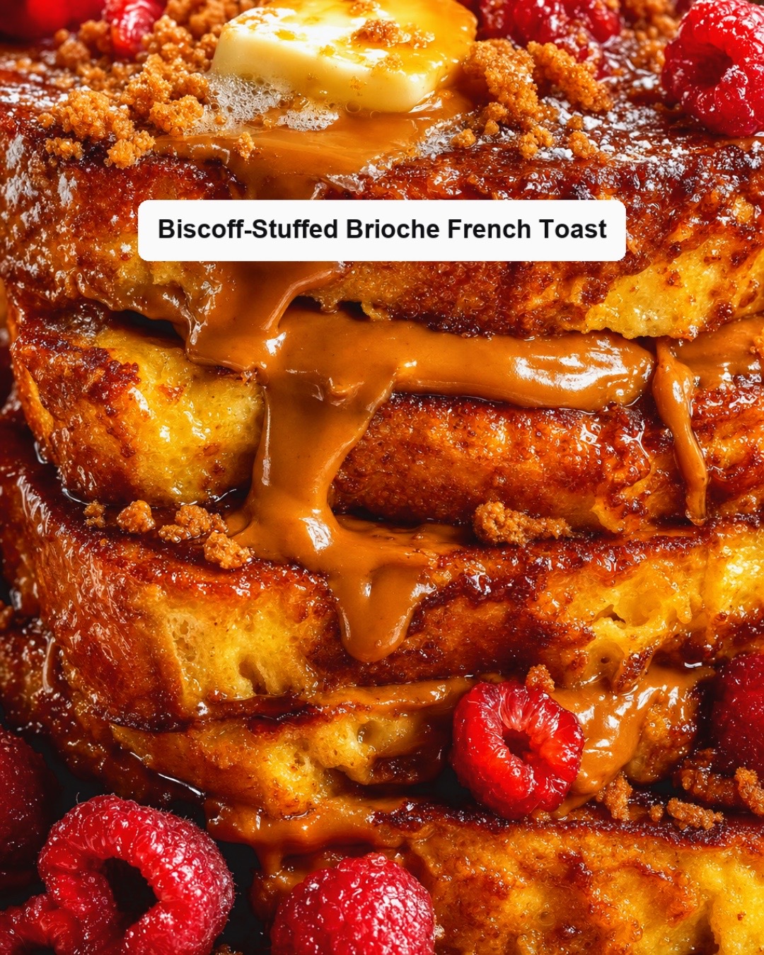 Cookie Butter Stuffed French Toast
