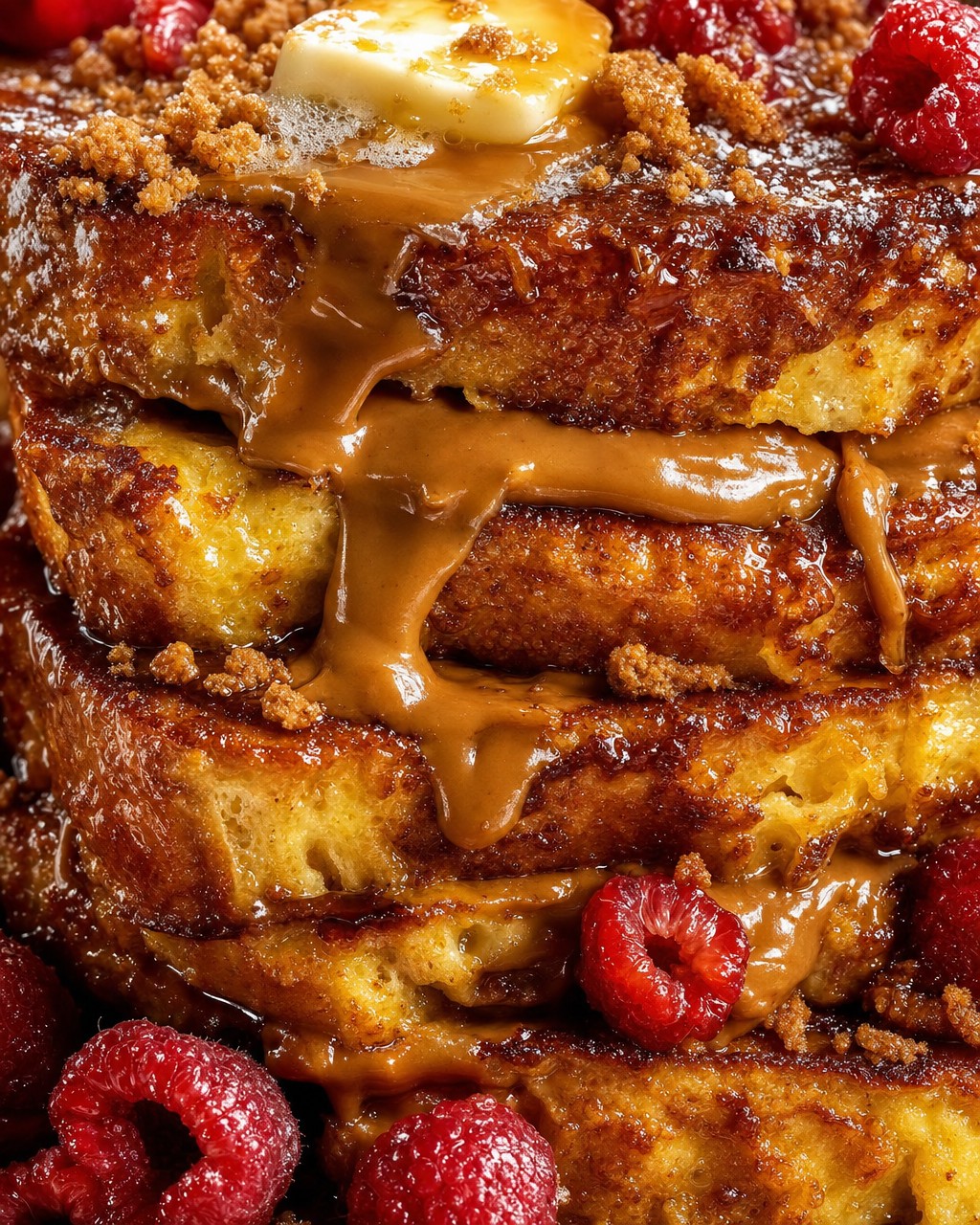 Biscoff-Stuffed Brioche French Toast