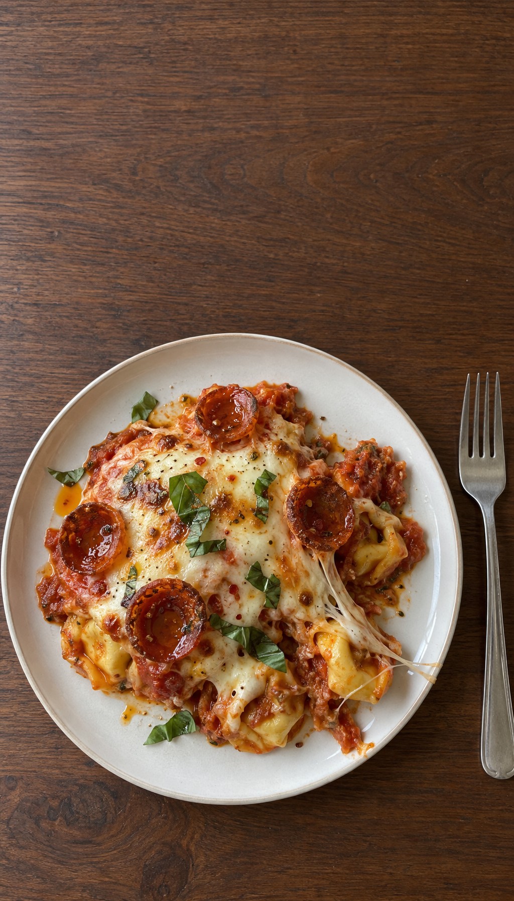 Hot Honey Pepperoni Pizza Bake