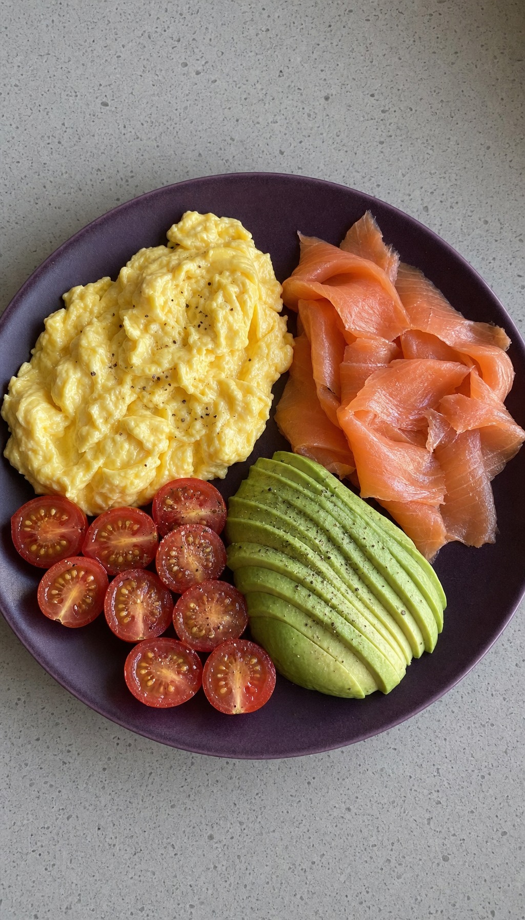 Smoked Salmon Scramble Plate